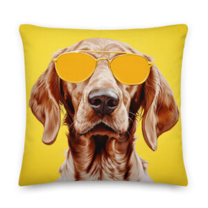 Weimaraner Dog Cushion. Large 22"x22".