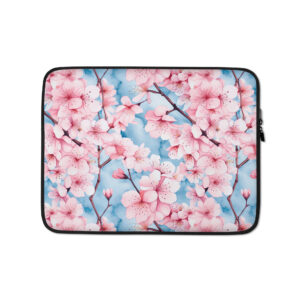 Cherry Tree Blossoms Floral Design Laptop Sleeves