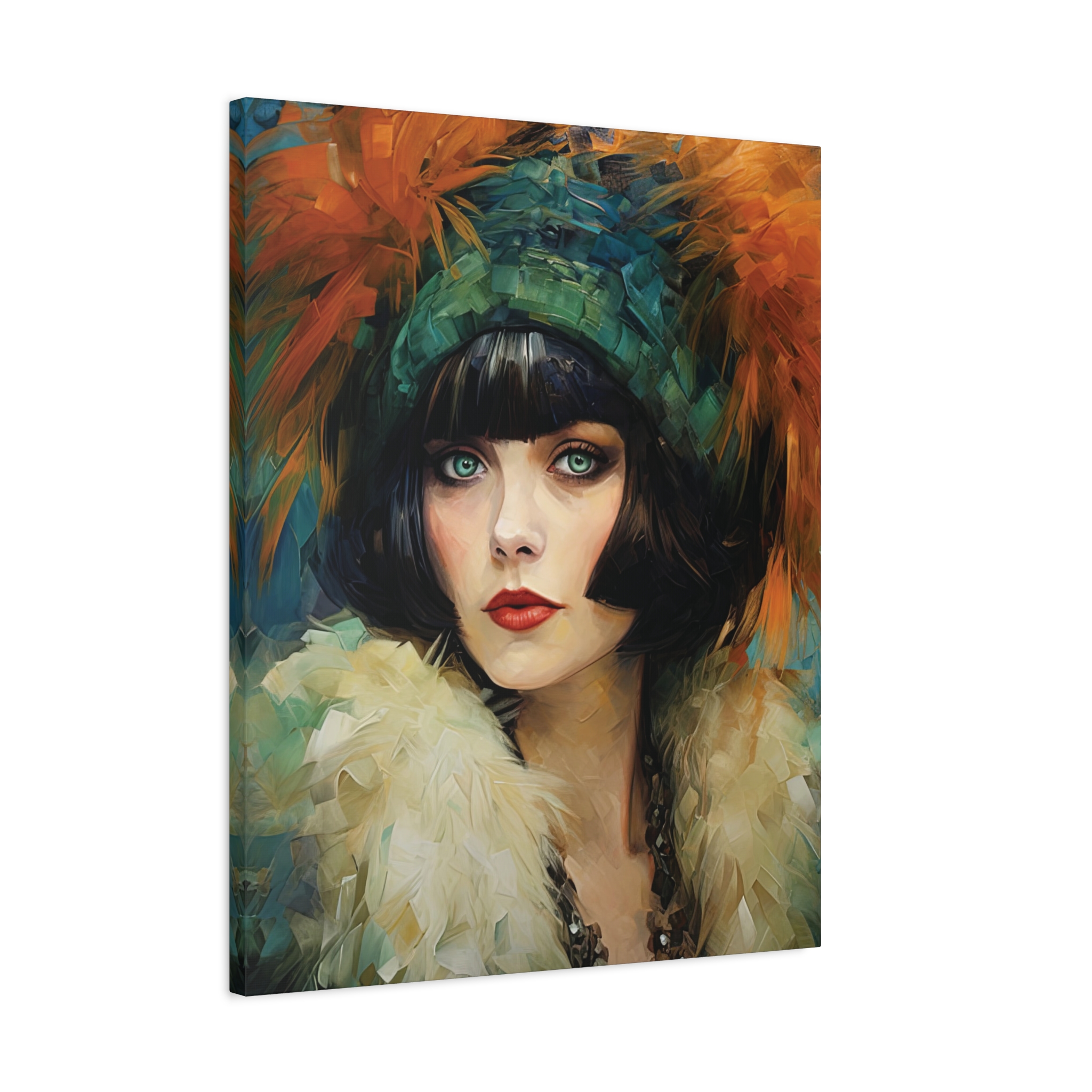 Art Déco Style Woman Portrait • Vintage Inspired Wall Art • Interior Décor Gift - Image 2