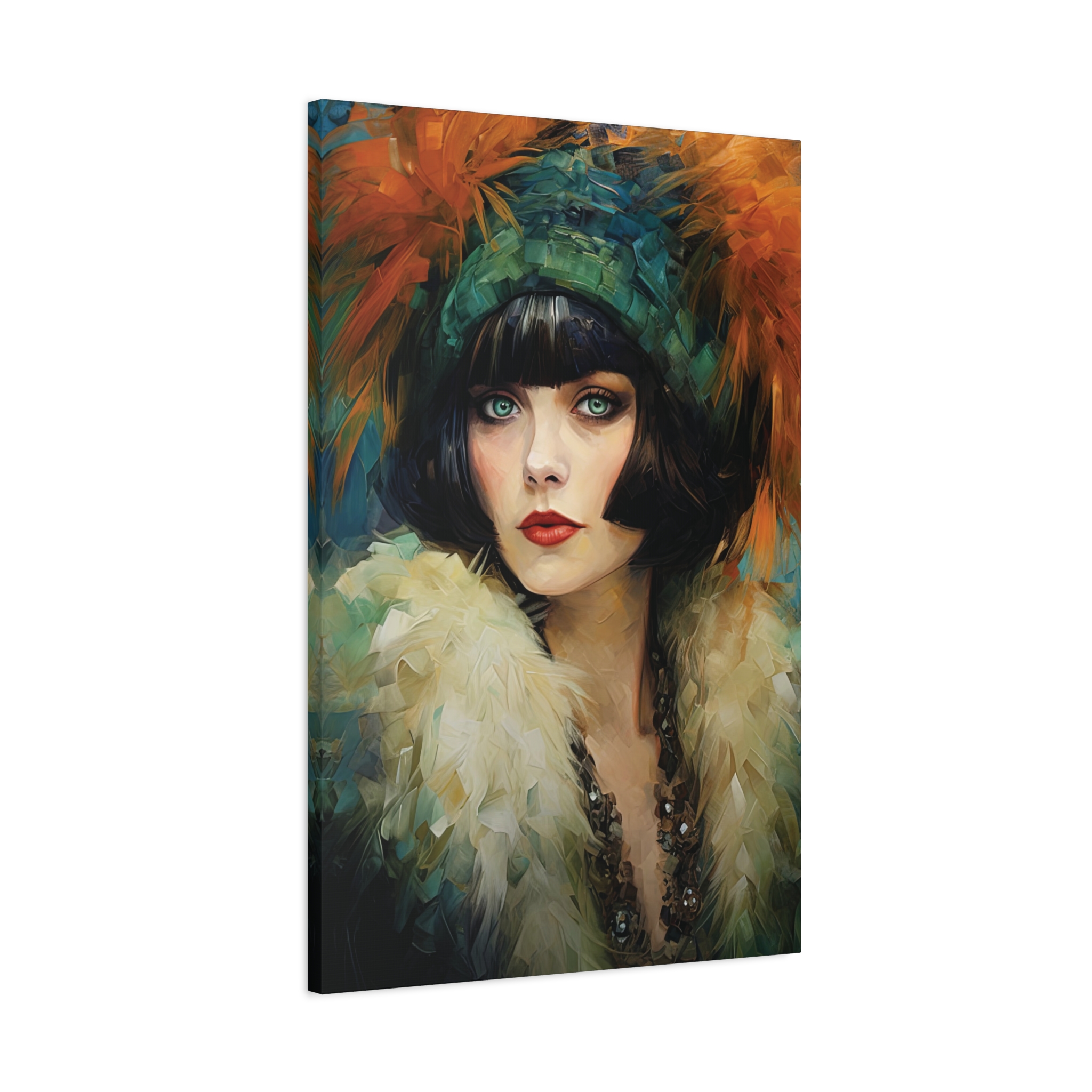 Art Déco Style Woman Portrait • Vintage Inspired Wall Art • Interior Décor Gift - Image 3