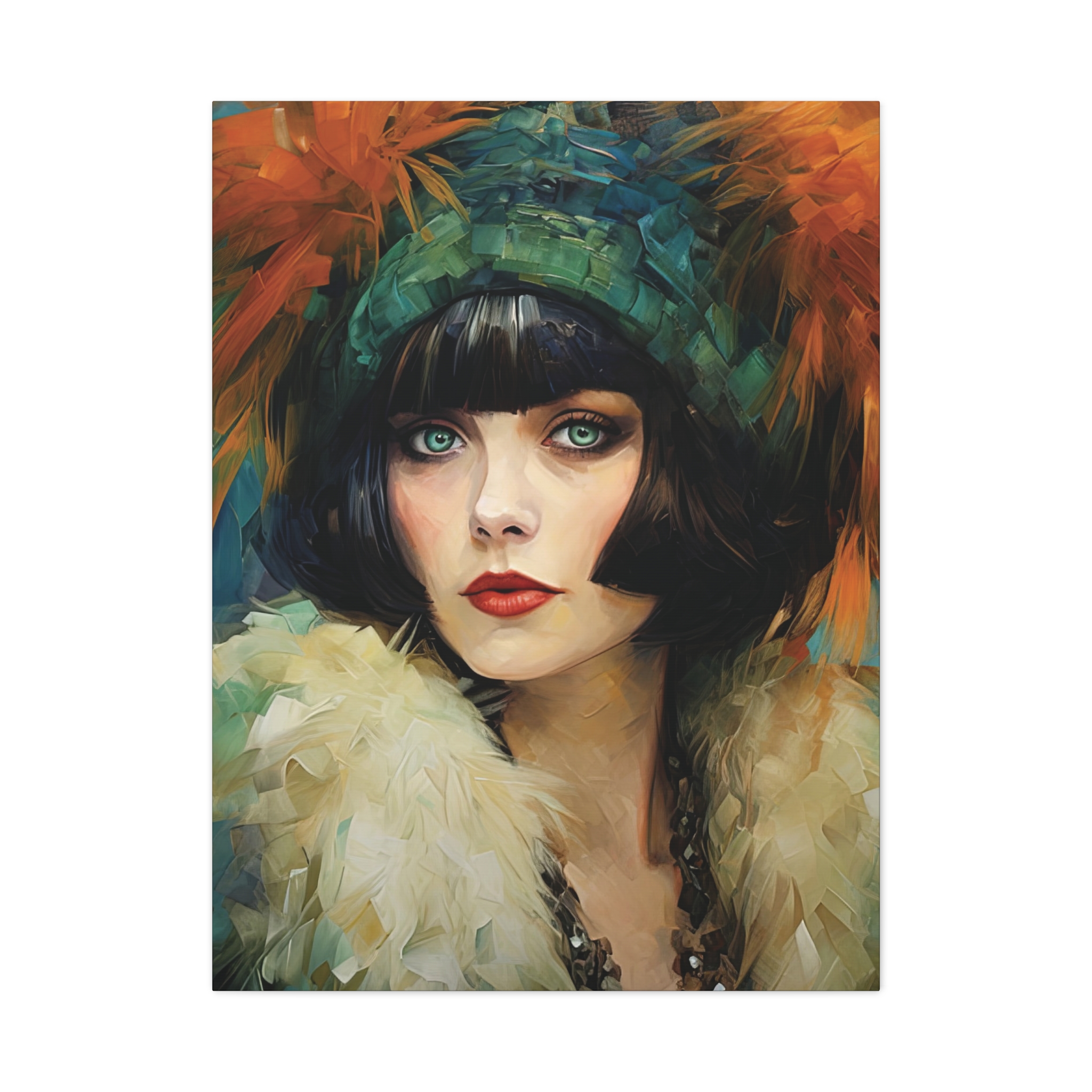 Art Déco Style Woman Portrait • Vintage Inspired Wall Art • Interior Décor Gift - Image 4