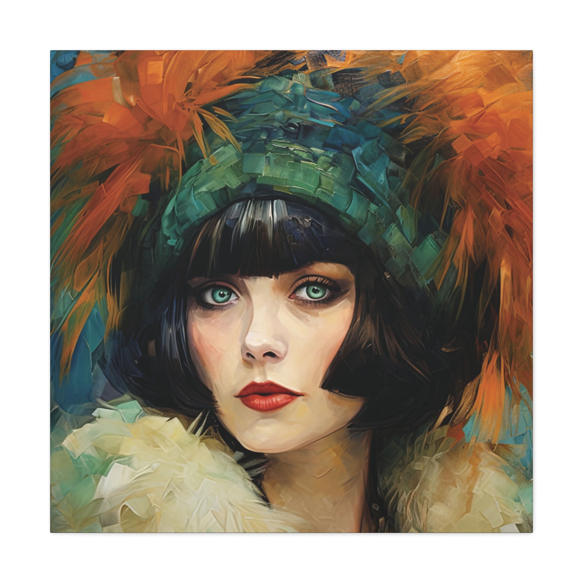 Art Déco Style Woman Portrait • Vintage Inspired Wall Art • Interior Décor Gift - Image 8