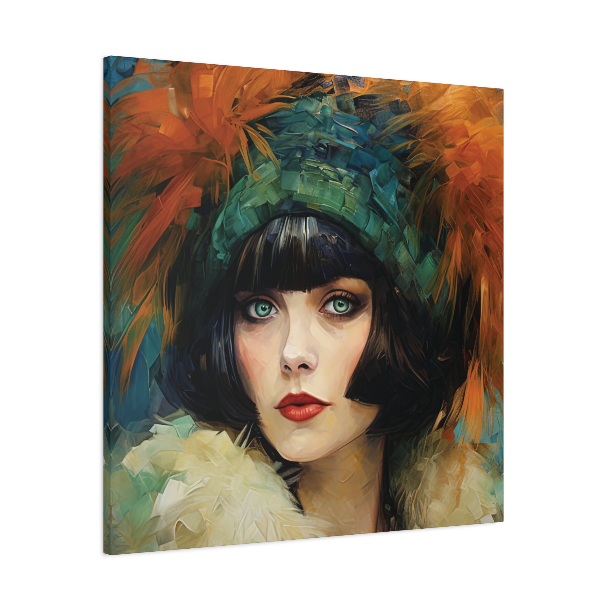 Art Déco Style Woman Portrait • Vintage Inspired Wall Art • Interior Décor Gift - Image 9