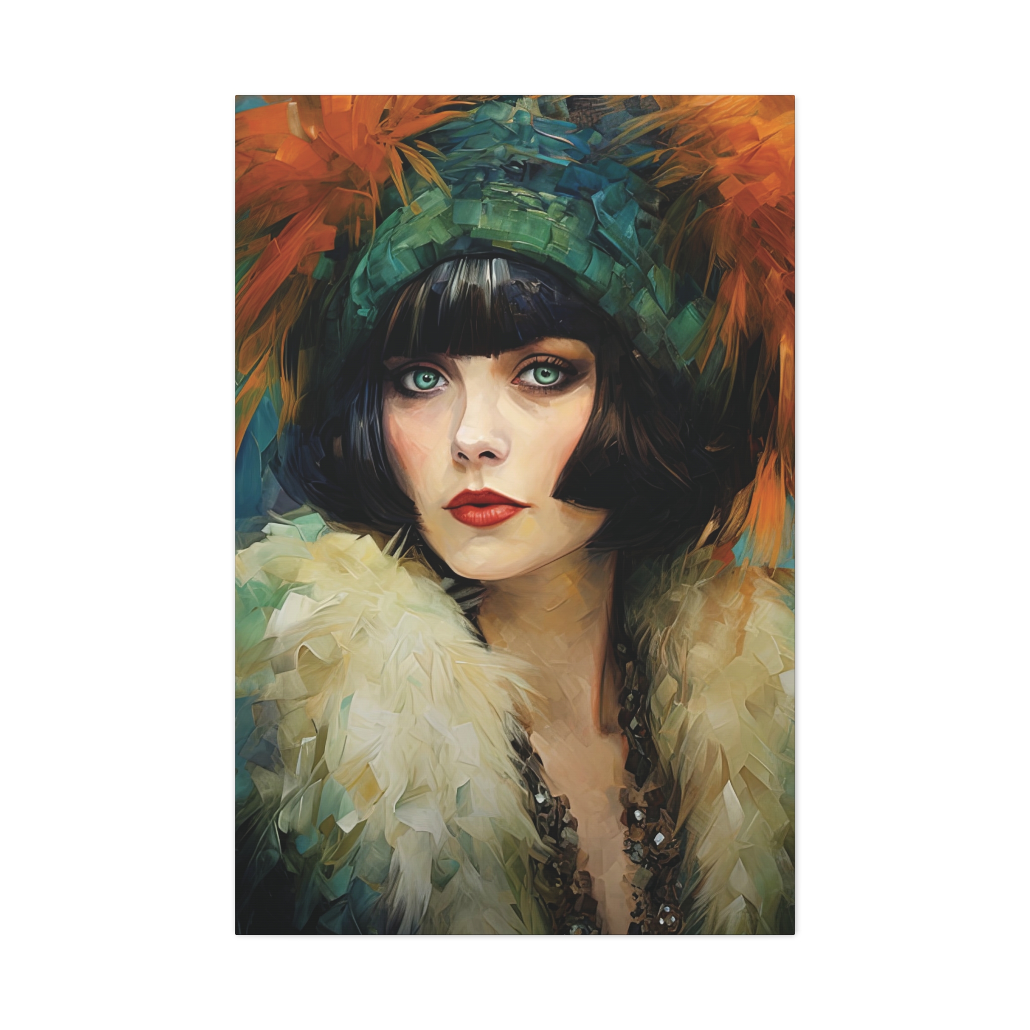 Art Déco Style Woman Portrait • Vintage Inspired Wall Art • Interior Décor Gift - Image 6